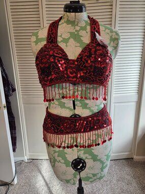Belly Dance Bra and Belt Set